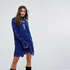 Blue Free People Dress Size Small